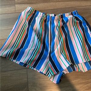 Peppermint High Waist Blue and Pink Shorts